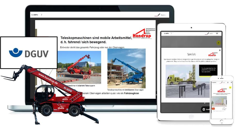 Jährliche Sicherheitsunterweisung für Teleskopstapler